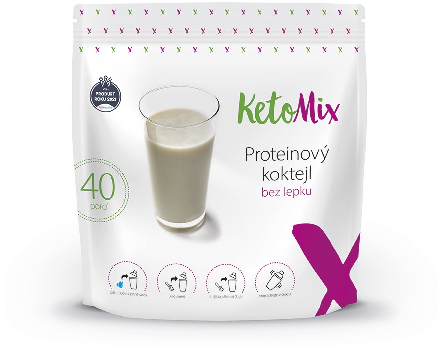 KetoMix Proteínový koktail 1200 g, 40 porcií