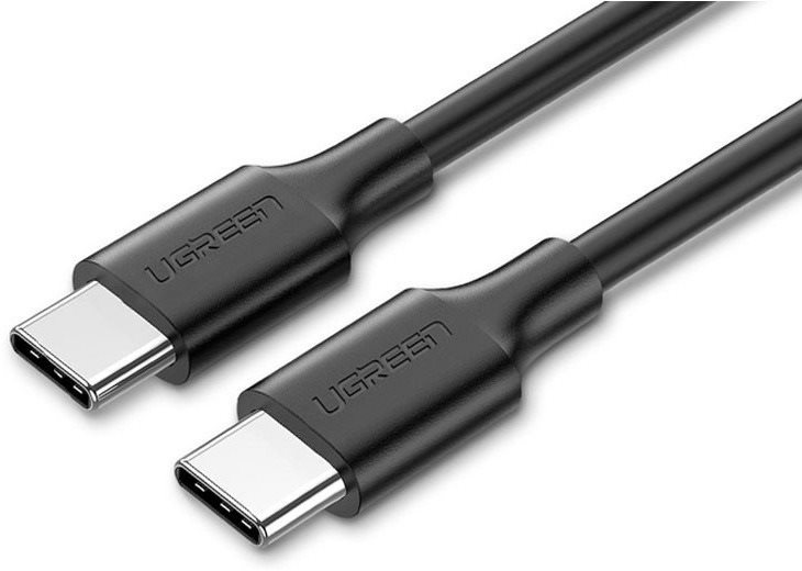 Ugreen USB-C 2.0 (M) to USB-C (M) 60 W/3 A Data Cable Black 0,5 m