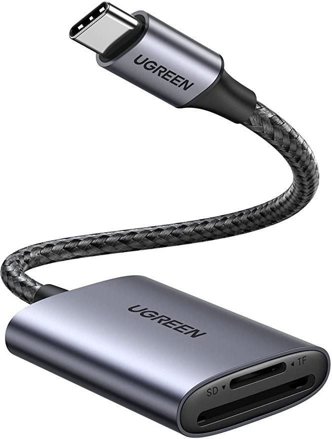 UGREEN USB-C to SD/TF Memory Card Reader Alu Case