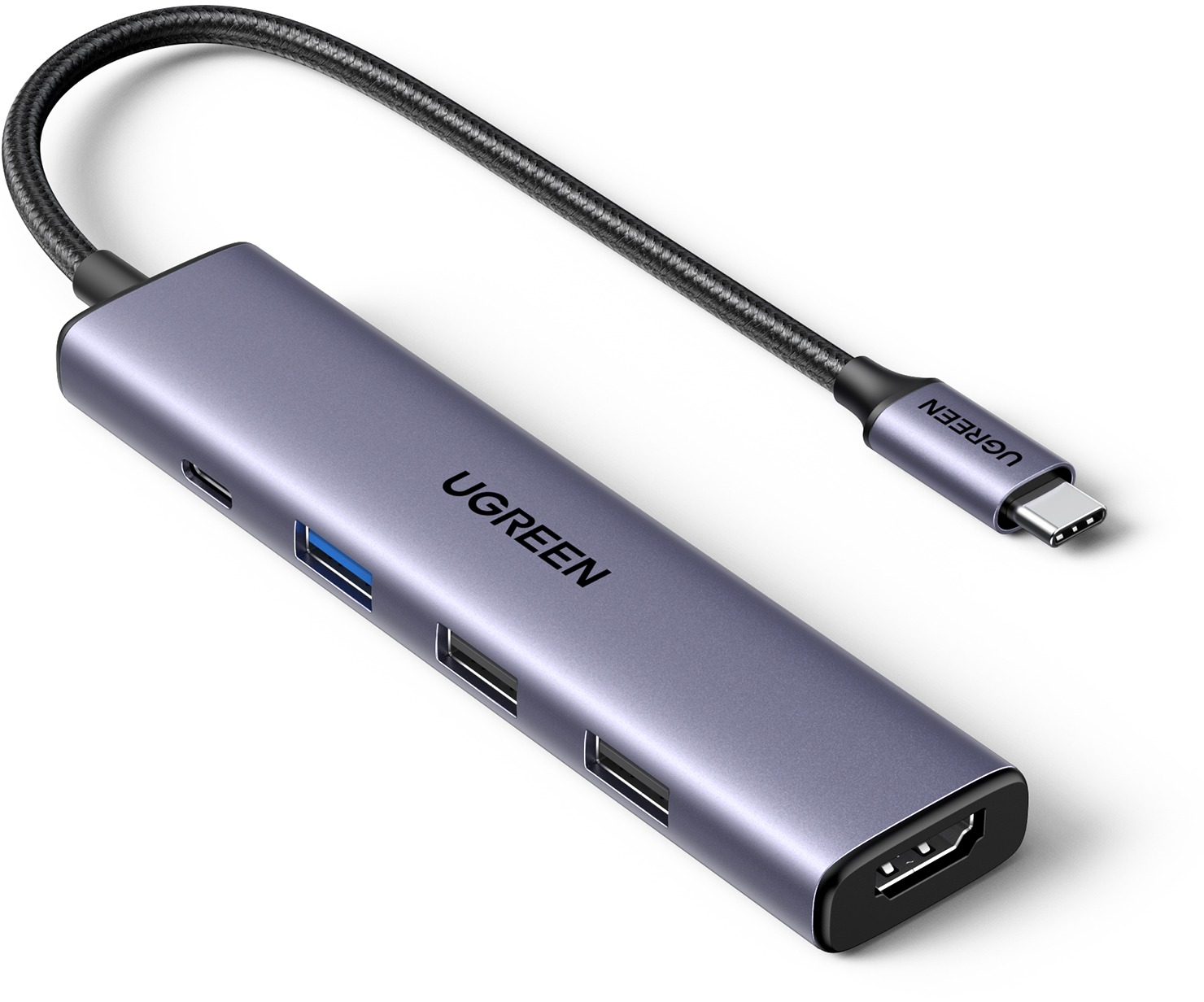 UGREEN 5-in-1 USB-C to HDMI/USB 3.0/2× USB 2.0/PD