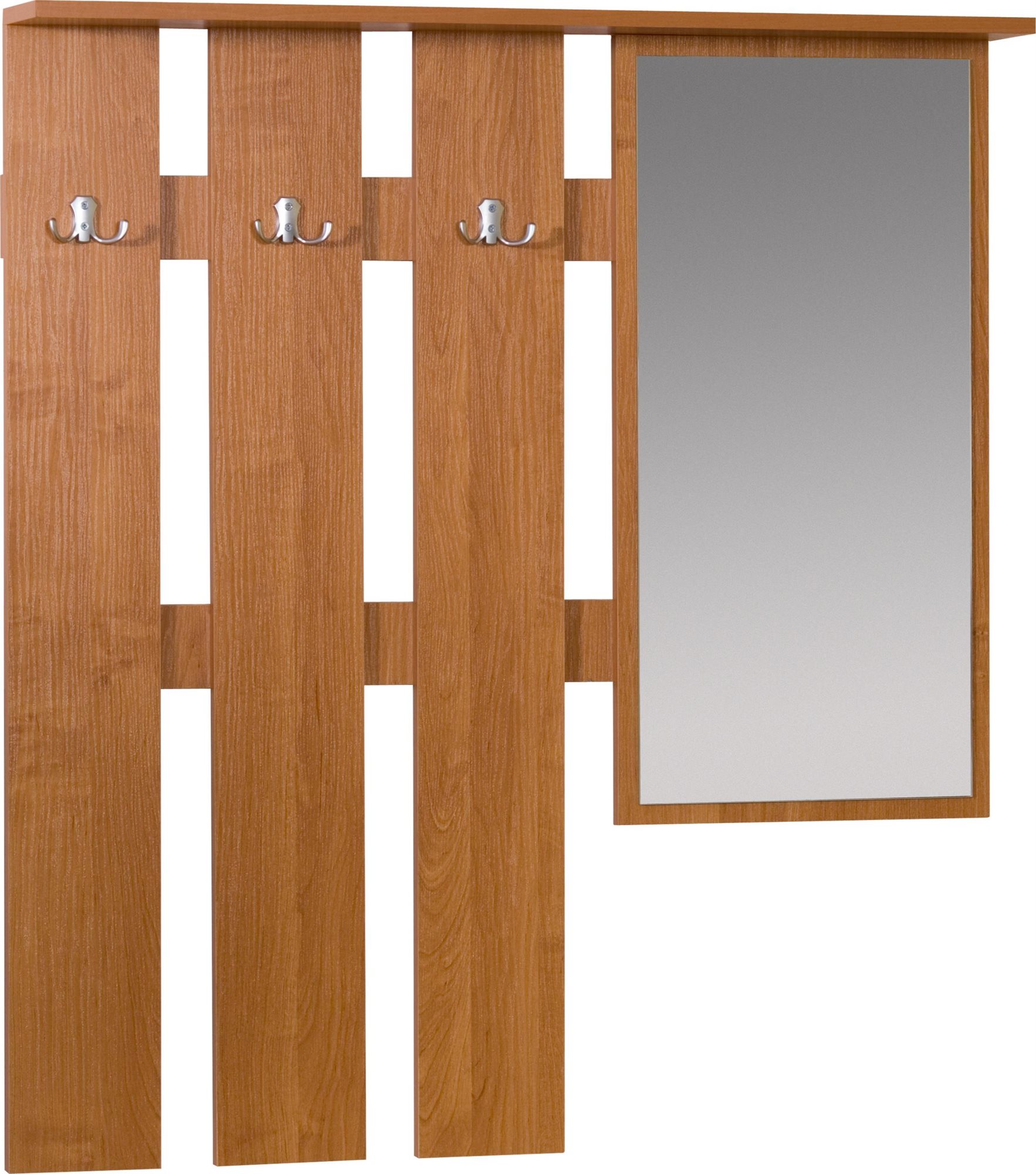 Vešiaková stena Rosa v dekore jelša, pravá, 100 × 112 cm