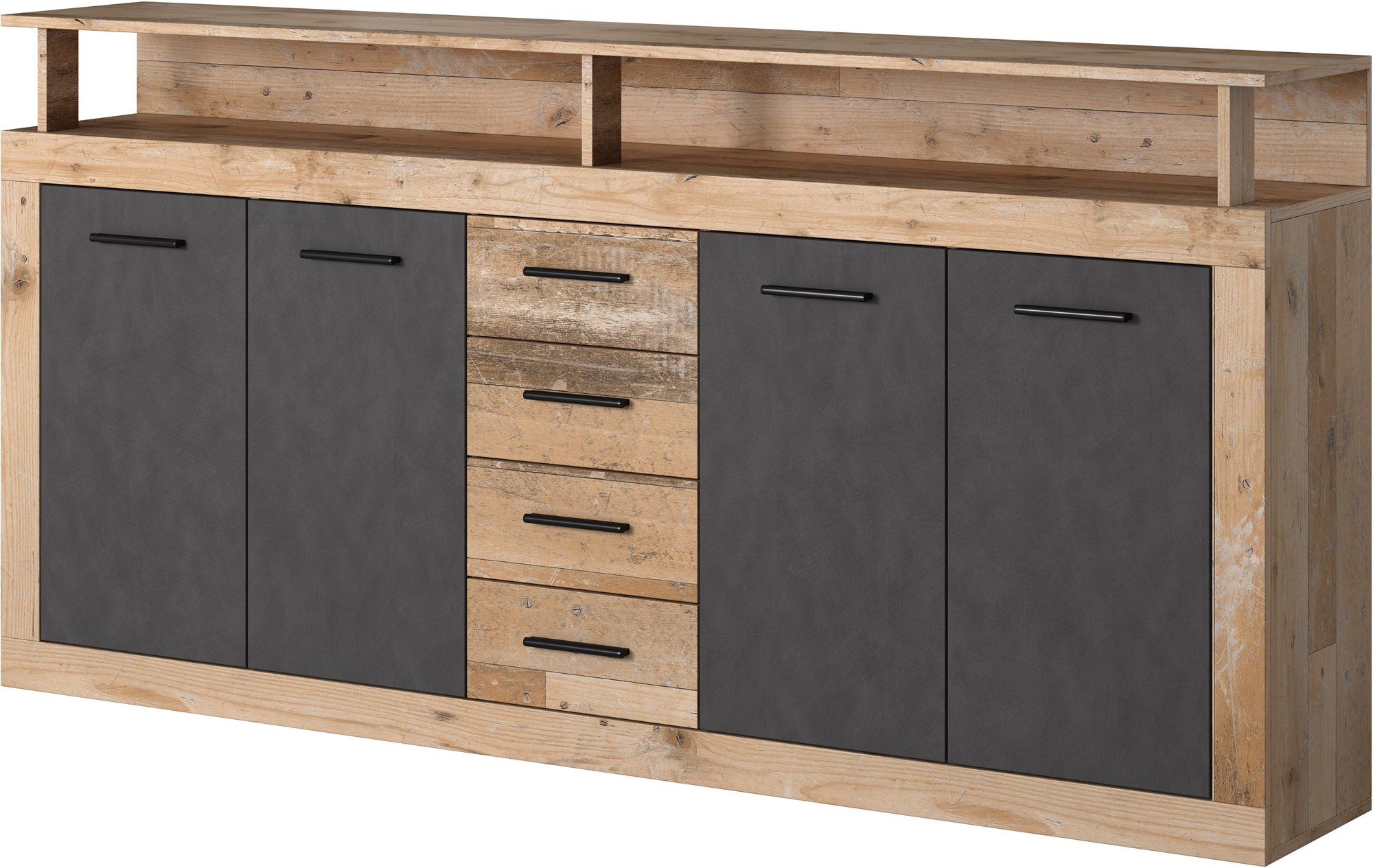 Komoda XXL 4D4S, dekor dub matero-svetlý