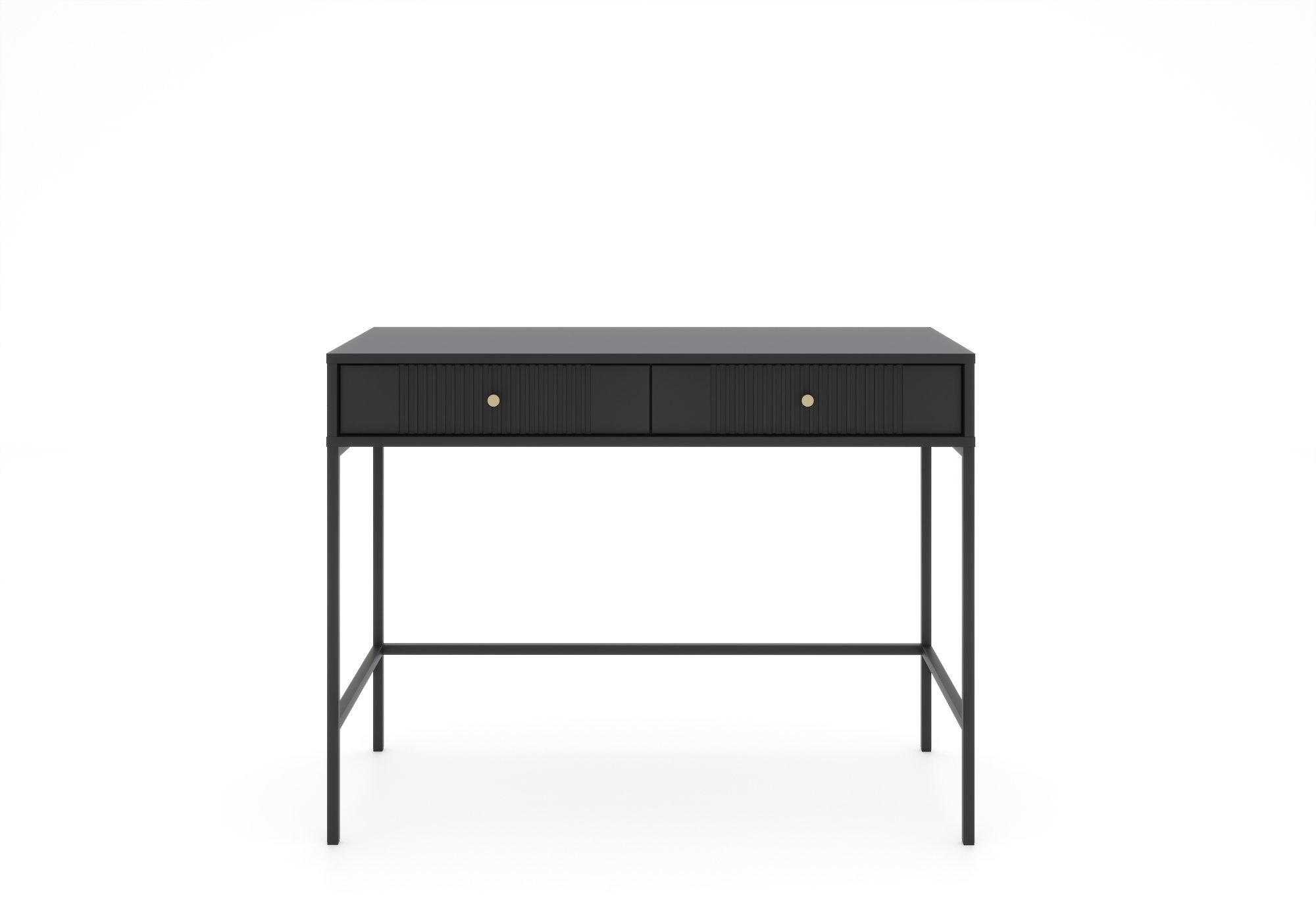 Iseo IS07, konzolový stolík, čierna farba, čierne nohy