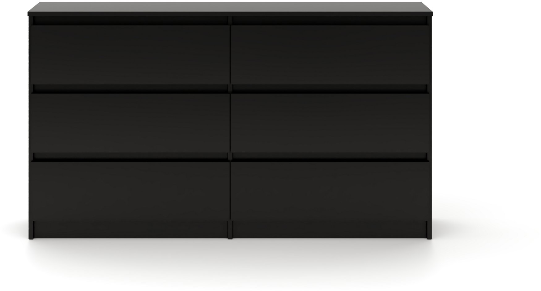 Komoda Simple čierna matná 6S 120