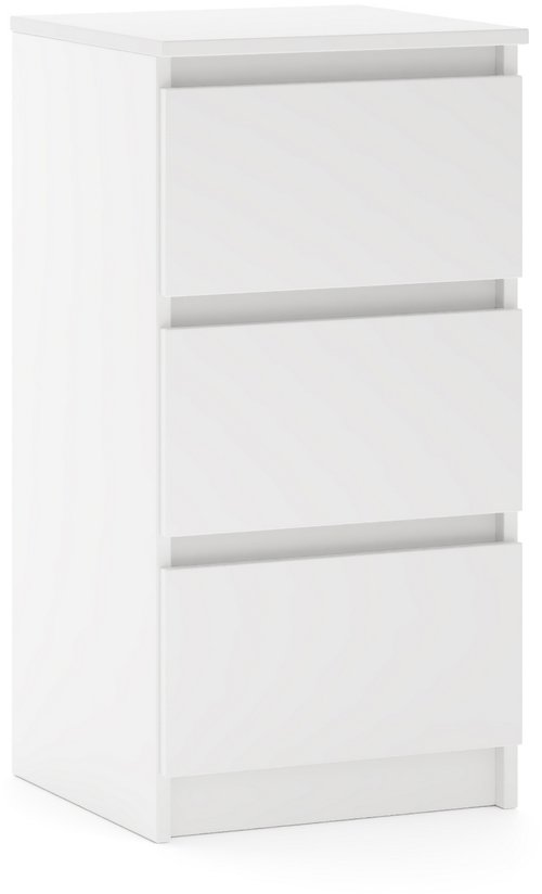 Nočný stolík biely matný 3S 40