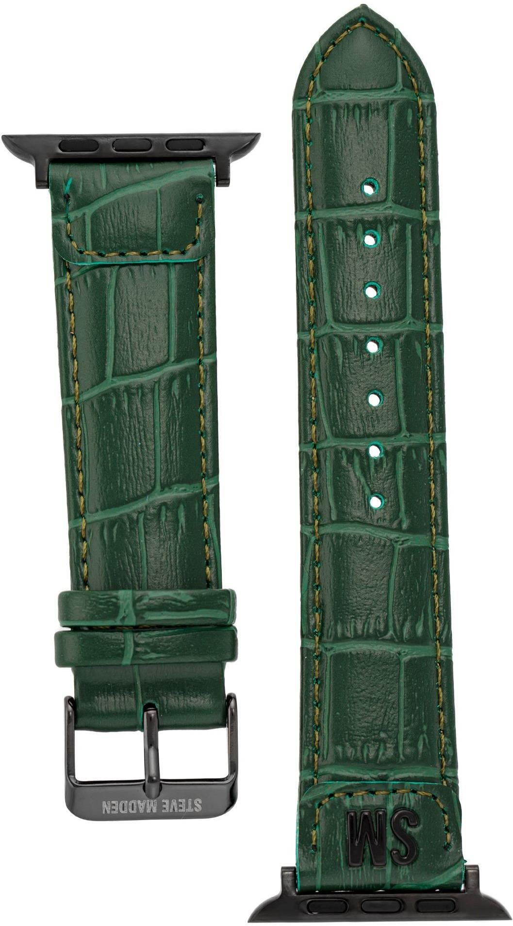 Steve Madden Remienok krokodíly vzor pre Apple Watch 38 mm / 40 mm / 41 mm zelený