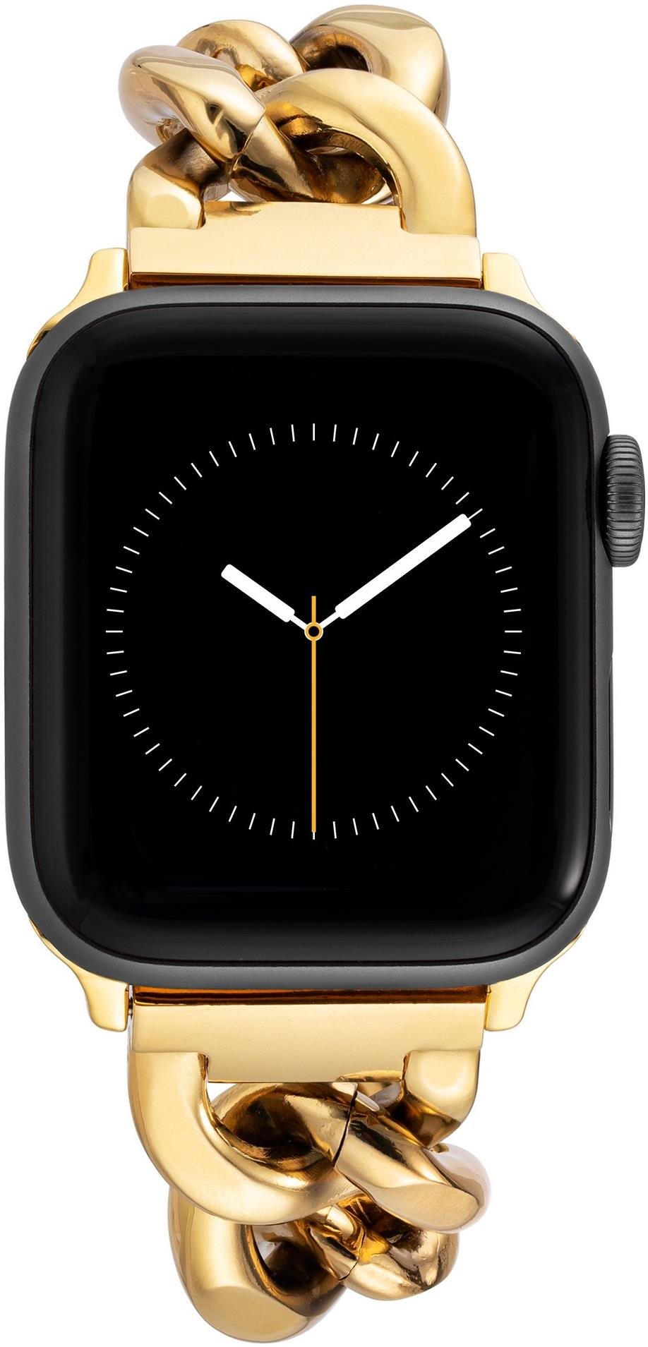 Anne Klein Remienok retiazkový na Apple Watch 42 mm / 44 mm / 45 mm zlatý, 17,5 cm