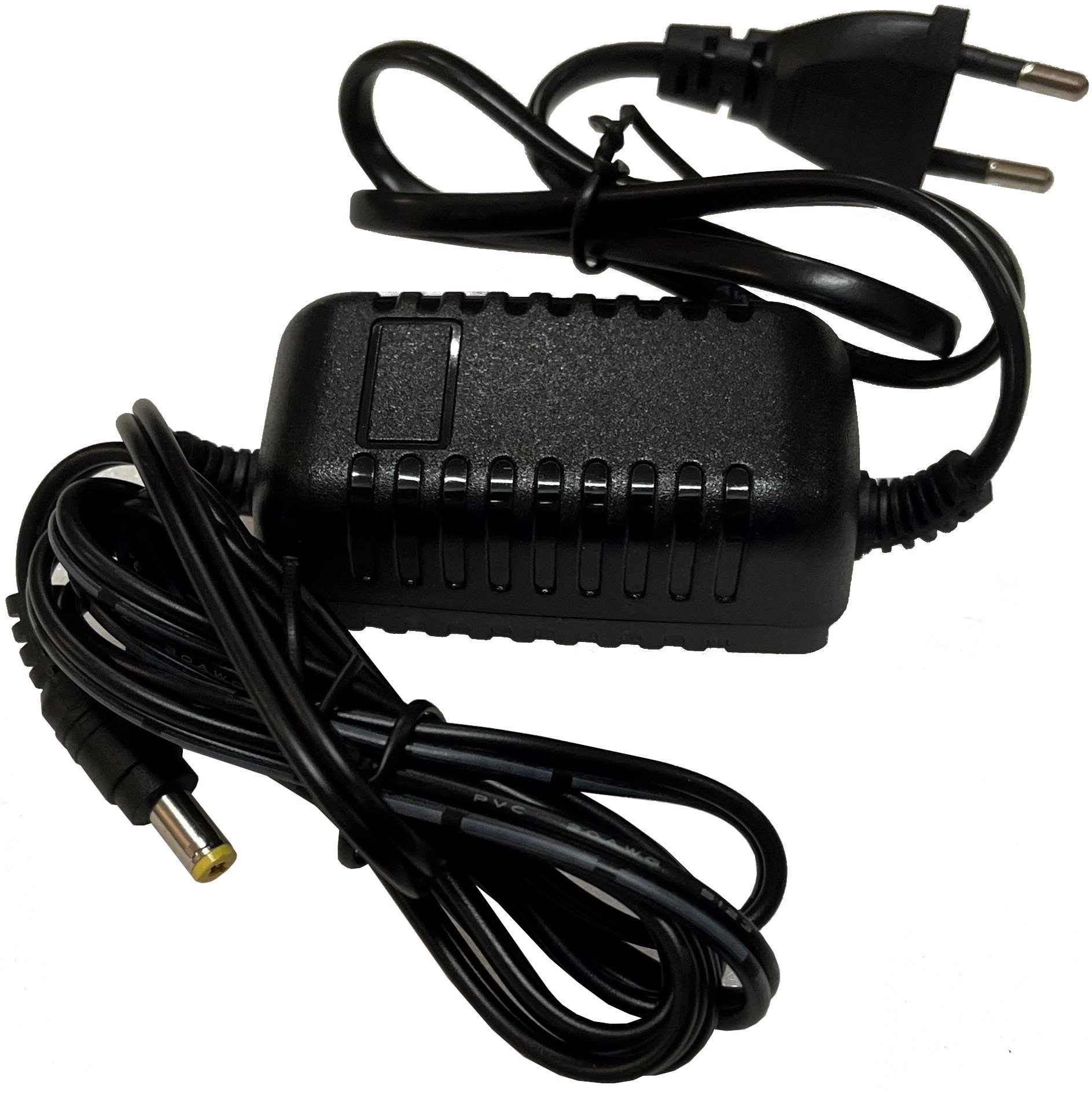 Stabilizovaný napájací zdroj DC 12 V/1A v plastovej skrinke.