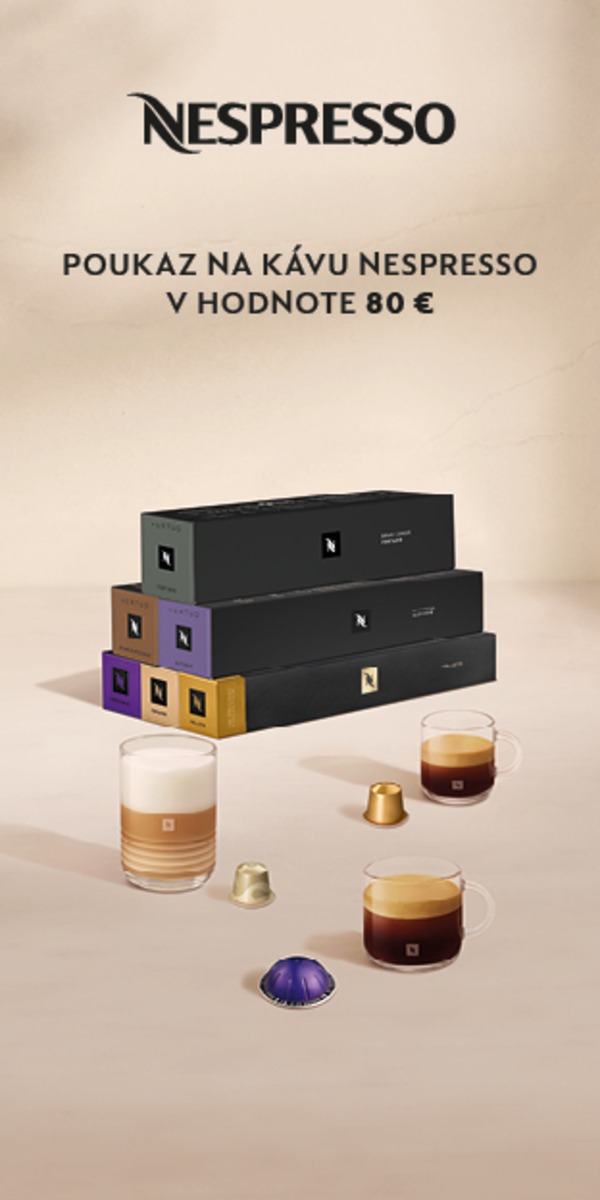 Poukaz na kávu Nespresso v hodnote 80 €