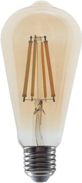 LED Filament žiarovka Amber ST64 10 W / 230 V / E27 / 2 700 K / 1 160 Lm / 360°