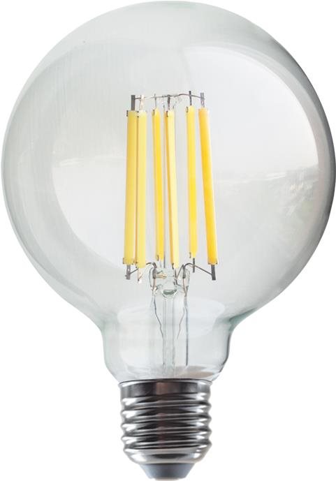 LED Globe Filament žiarovka číra G95 12W / 230V / E27 / 2700K / 1540Lm / 360°